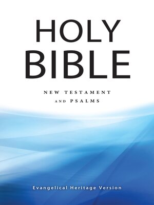 cover image of Evangelical Heritage Version NT & Psalms